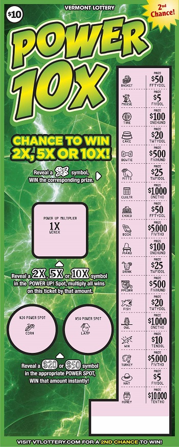 Power 10X | Vermont Lottery